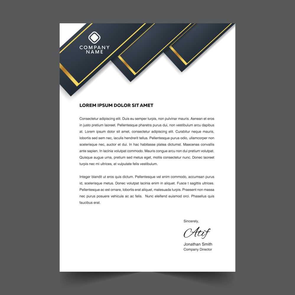 Business letterhead template