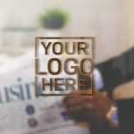 Business Office 3D Logo Mockup
