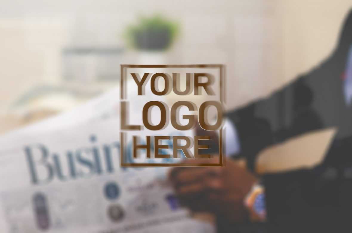 Business Office 3D Logo Mockup