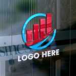 Business Office 3D Logo Mockup
