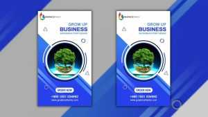 Business Promotion and Corporate Instagram Story Template Free PSD