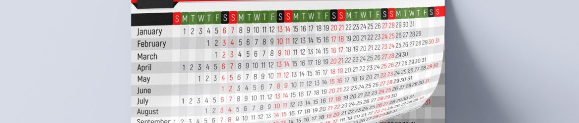 Calendar 2024 design template vector image