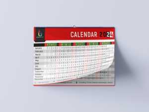 Calendar 2024 design template vector image