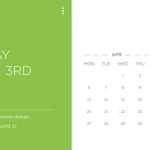 Calendar Widget PSD