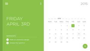 Calendar Widget PSD