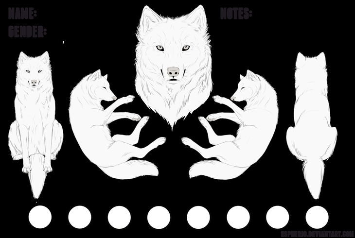 Canine Free Lineart PSD