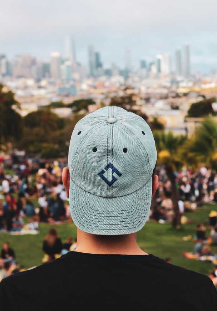 Cap Backward Logo Mockup