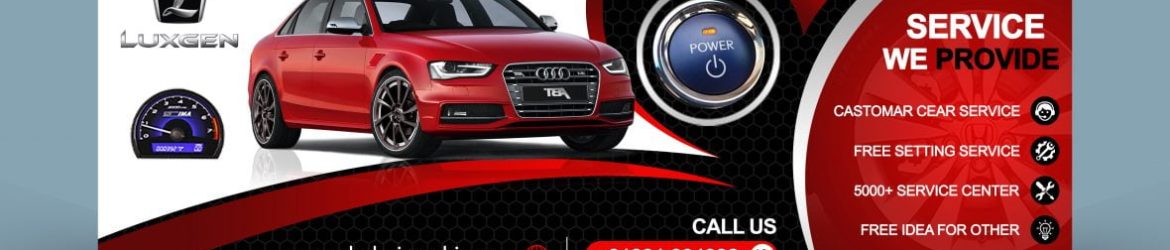 Car Company Ad Banner Design