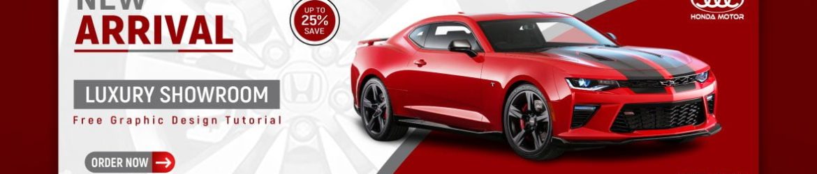 Car Dealer or Showroom Editable Banner Design Template