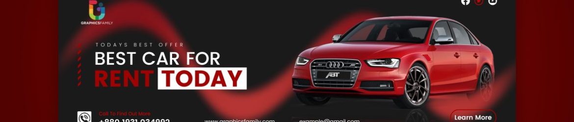 Car Rental Web Banner Design