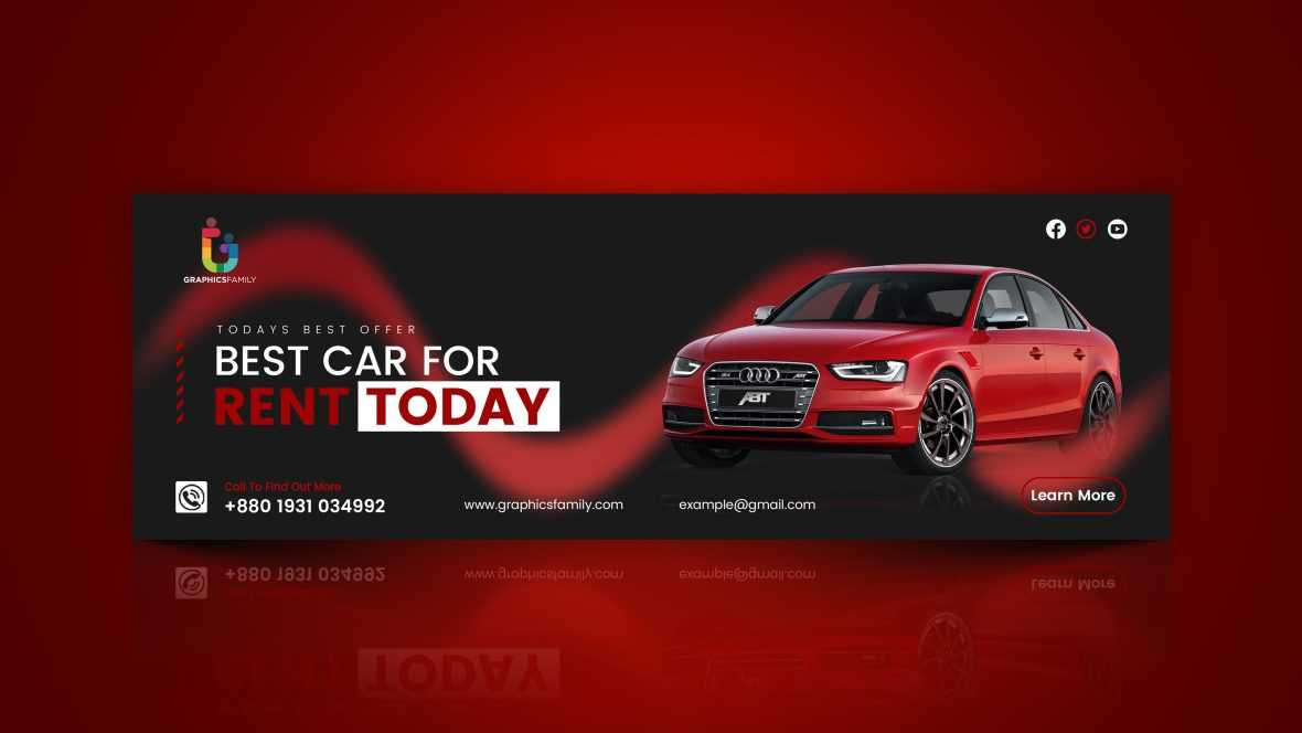 Car Rental Web Banner Design