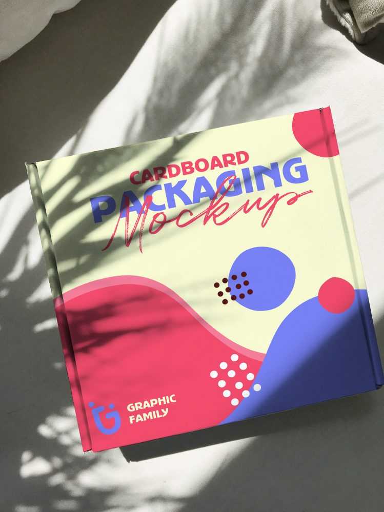 Carboard Box Packaging Mockup