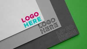 Carboard Logo Mockup