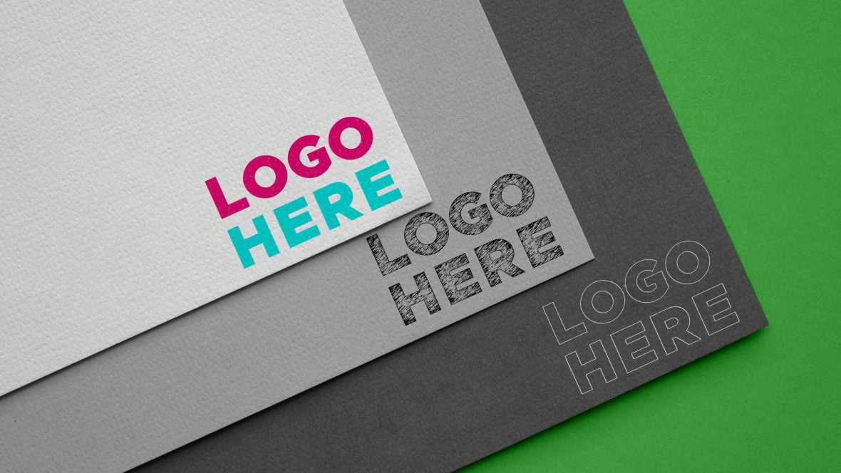 Carboard Logo Mockup