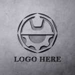Carved Stone Logo Mockup