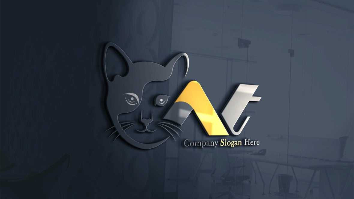 Cat Logo Design Template