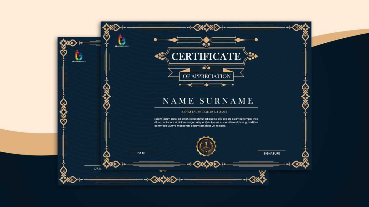Certificate achievement frame border elegant vector image