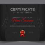Certificate of appreciation black professional template