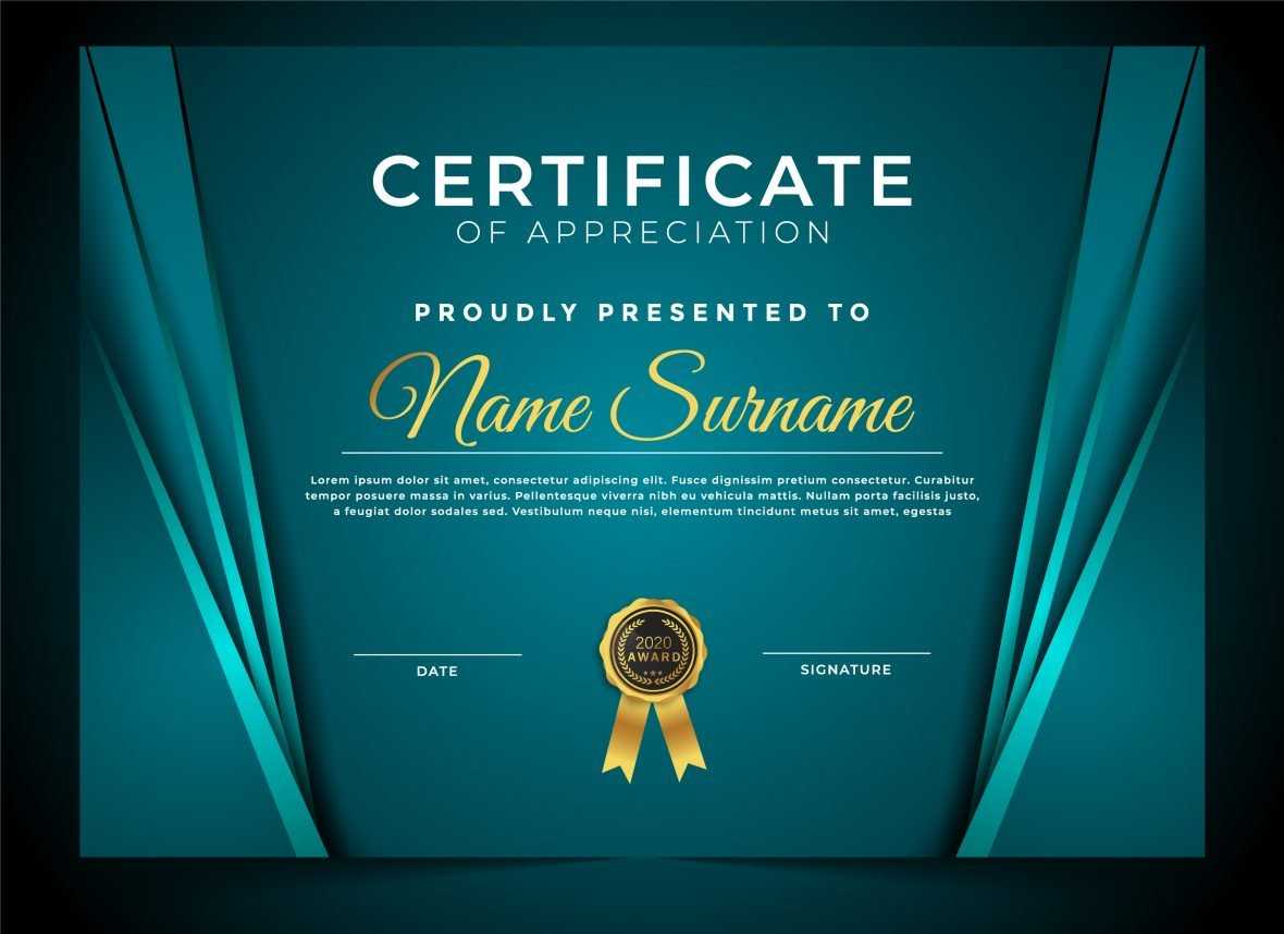Certificate of Honor Template