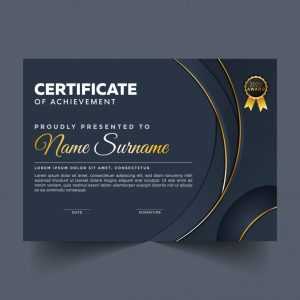 Certificate of Merit Template