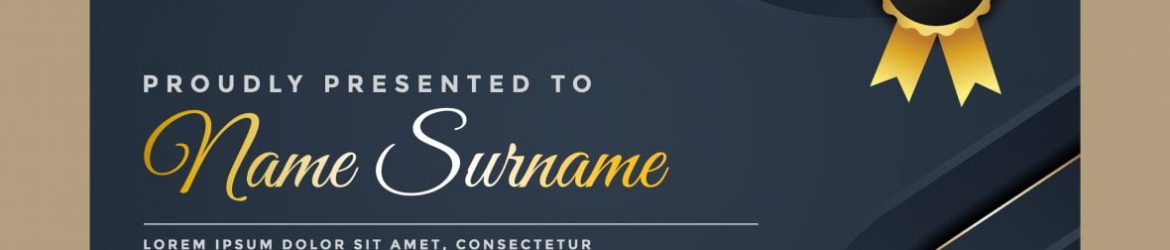 Certificate template with Luxury and modern pattern