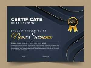 Certificate template with Luxury and modern pattern