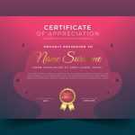 Certificate Template with Modern Elements