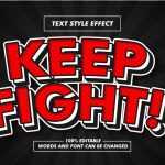 Cheerful Polka-dot Red Text Effect