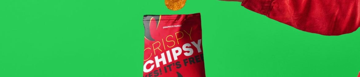 Chips Bag design mockup