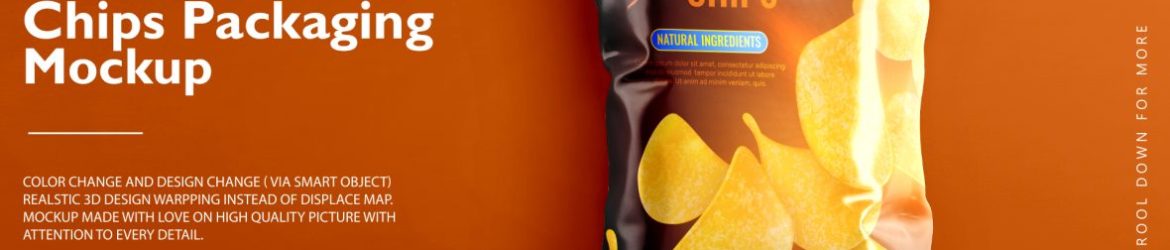 Chips Packaging PSD Mockup