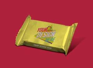 Chocolate Wrapper Design Mockup
