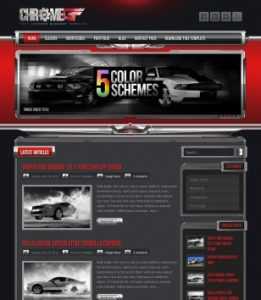 ChromeGT Red 3D