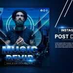 Cinematic Instagram Post Design PSD