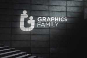 Cinematic Light Rays Logo Mockup