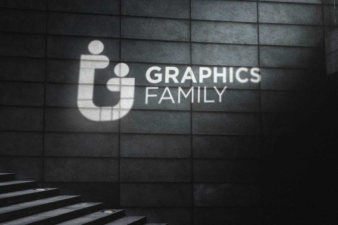 Cinematic Light Rays Logo Mockup