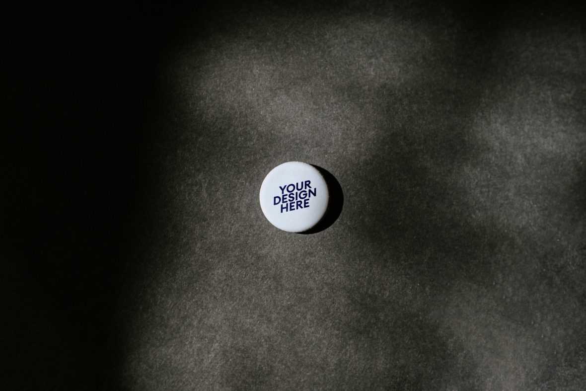 Circular Badge Design Mockup