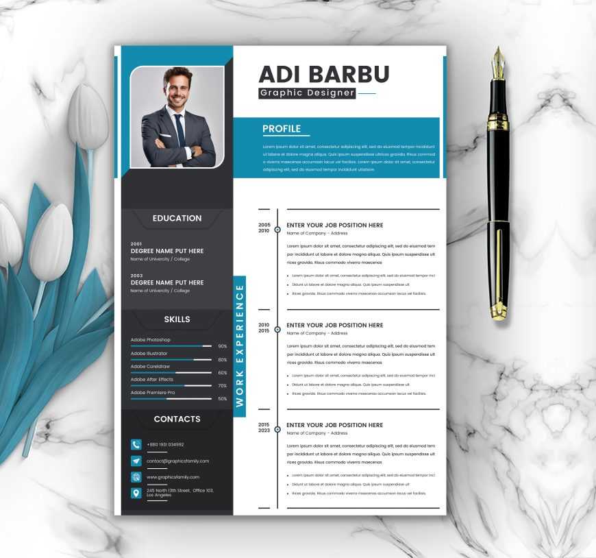 Clean and Modern Resume CV Template