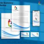 Close Up On Stationery Isolated Mockup
