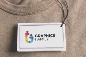 Cloth Tag Logo Mockup