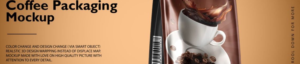 Coffee Packaging PSD Mockup
