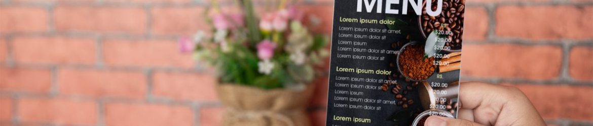 Coffee Shop Menu Mockup