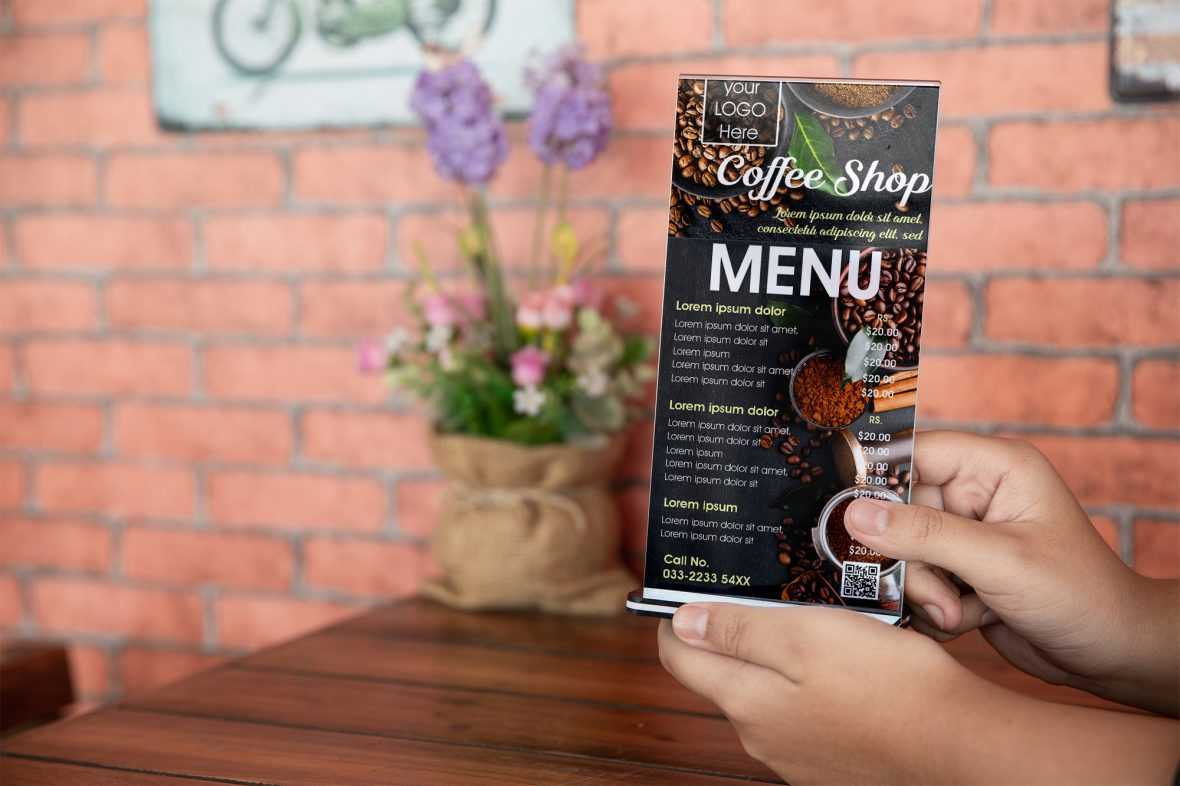 Coffee Shop Menu Mockup