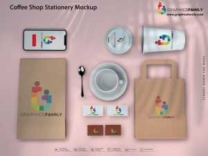 Coffee Shop Stationery Mockup