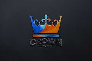 Colorful Crown Logo Design
