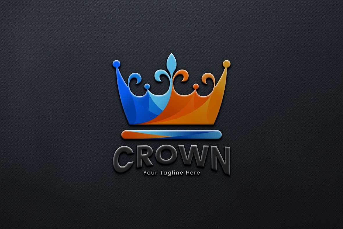 Colorful Crown Logo Design