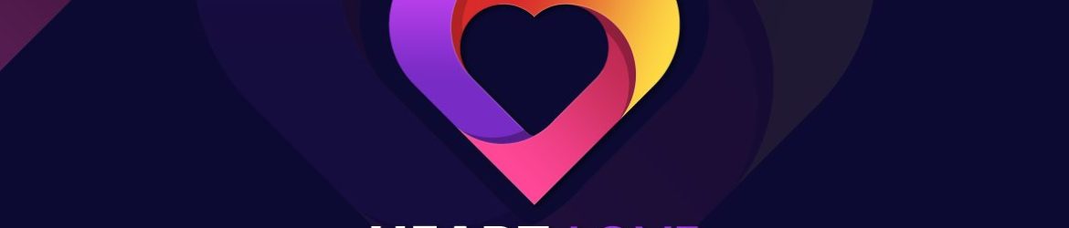 Colorful Heart Love Logo Design