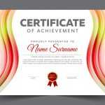 Colorful recognition certificate