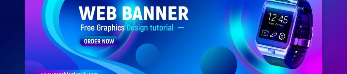 Colorful Web Banner Design Template