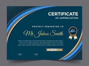 Company certificate template elegant design vector illustration