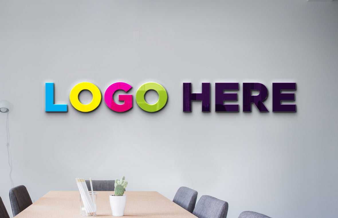 Conference Room Logo Mockup